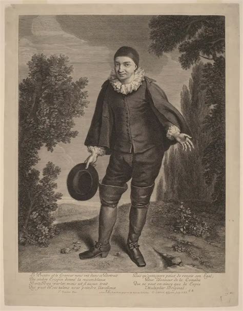 Gerard Edelinck After Theodor Netscher Raimond Poisson As Crispin