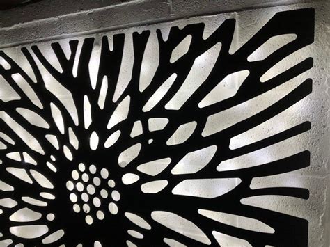 Laser Cut Decorative Metal Wall Art Panel Garden Wall Etsy Metallic