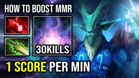 How To Boost Mmr By Running At Enemy With Score Per Min Leshrac Pure