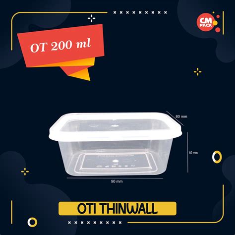 Jual Oti Thinwall Ml Pack Pcs Shopee Indonesia