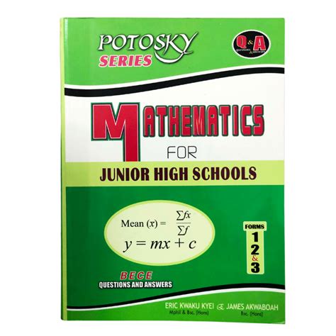 Potosky Series Mathematics JHS 1 3 Past Questions Chopbox