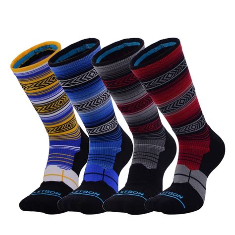 Mens Custom Crew Running Socks Cotton Sports Socks Custom Socks