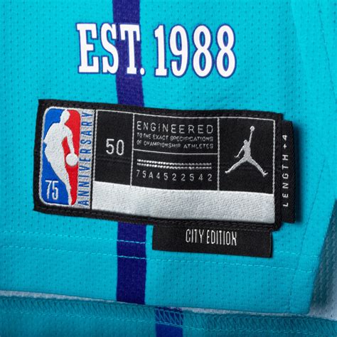 Edition City Du Maillot Des Charlotte Hornets Retour En