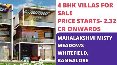 Mahalakshmi Misty Meadows L Bhk Villas For Sale In