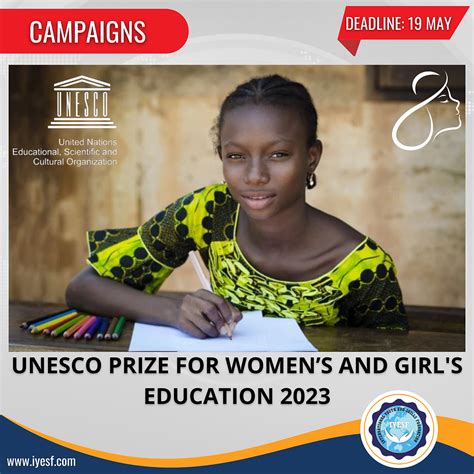 UNESCO Prize For Womens And Girls Education 2023