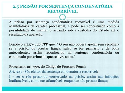 PPT Tipos de Prisões Liberdade Provisória e Relaxamento de Prisão