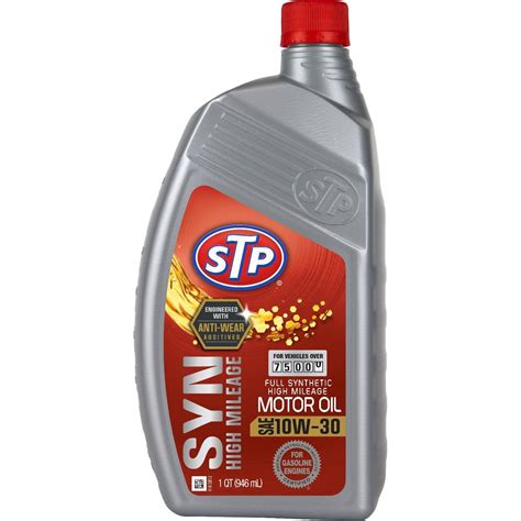 STP Engine Oil High Mileage Full Synthetic 10W-30 1 Quart