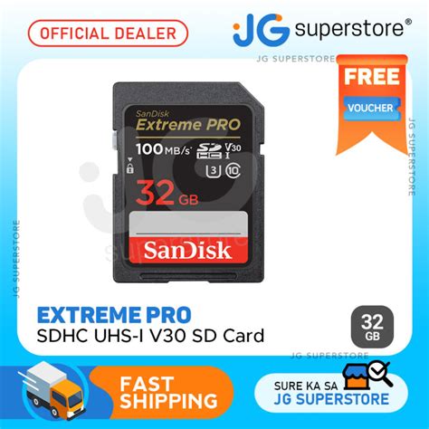 Sandisk Extreme Pro Sd Card 32gb Uhs I Sdhc Class 10 100mbs Read