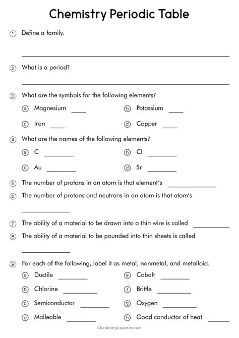 Periodic Table Of Elements Symbol Quiz | Elcho Table