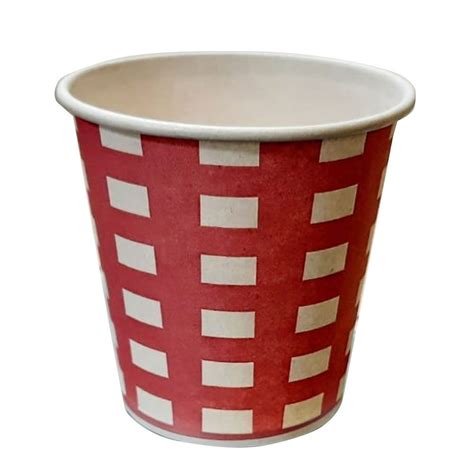 White And Red 210ml Disposable Cold Drink Paper Cup At Rs 0 48 Piece In