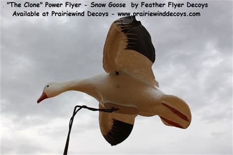 Prairiewind Decoys FREE SHIPPING Snow Goose Clone Power Flapper By