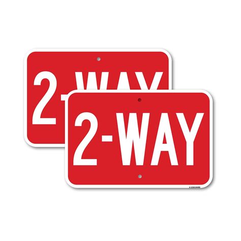 2 Pack 2 Way 12 X 18 Heavy Gauge Aluminum Sign Rust Free Aluminum Weather Resistant