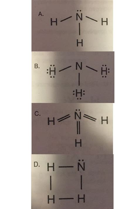 Which Of The Following Is The Correct Lewis Structure For Ammonia In