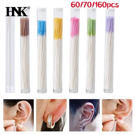 60 70 160pcs Pierced Ear Cleaning Set Herb Solution Paper Floss Ear Hole Aftercare Tools Kit