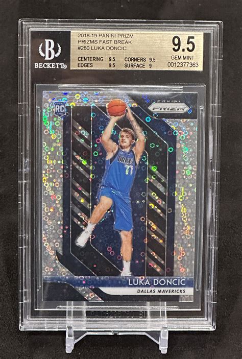 Luka Doncic 2018 Prizm 280 Fast Break Bgs 95 Price Guide Sports