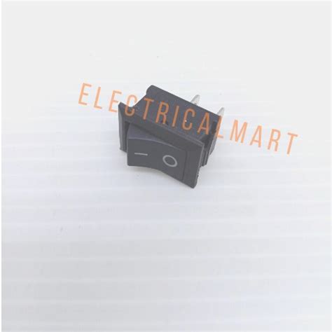 Jual Saklar Switch ON OFF KOTAK Kecil 2 PIN HITAM Rocker Switch Mini