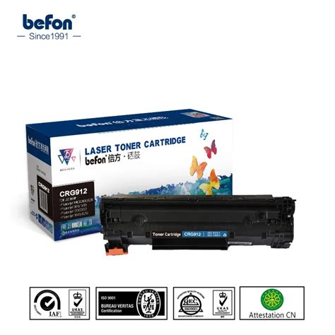 Befon Black Toner Cartridge For Canon Crg912 912 Crg312 312 Compatible For Canon Lbp 3010 3018