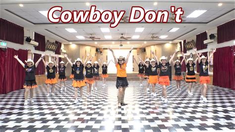 Cowboy Dont Line Dance Demo Walk Through K Youtube