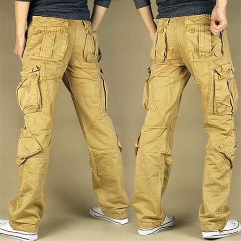 Pants Mens Cargo Pants Casual Multi Pocket Military Overalls Men