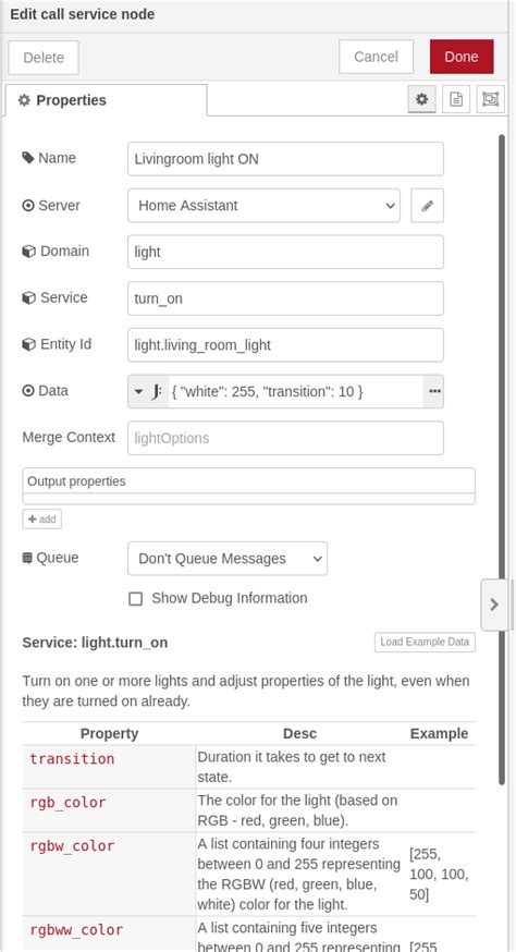 Getting Started With Node Red Light To Specified Brightness Node Red Home Assistant Community