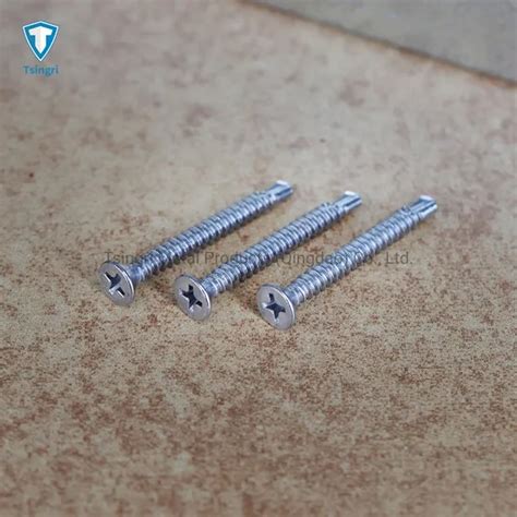 Tgr Tsingri Stainless Steel Cross Recessed Flat Phillips Countersunk Head Self Drilling Screws