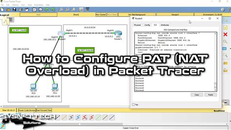 How To Configure Pat Nat Overload On Cisco Router In Cisco Packet