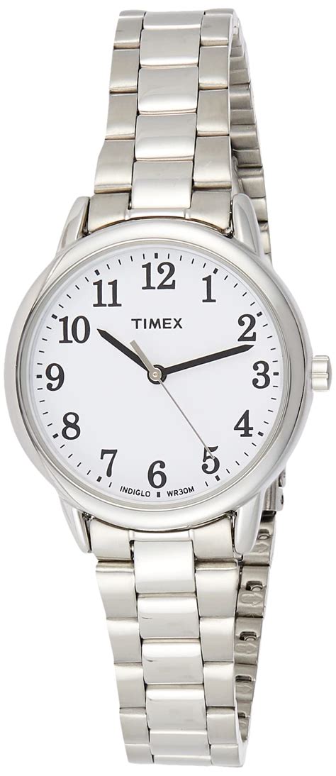 timex womens quartz  analog display  stainless steel strap