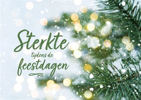 Kerstkaart Sterkte Tijdens De Feestdagen Kaartje Go