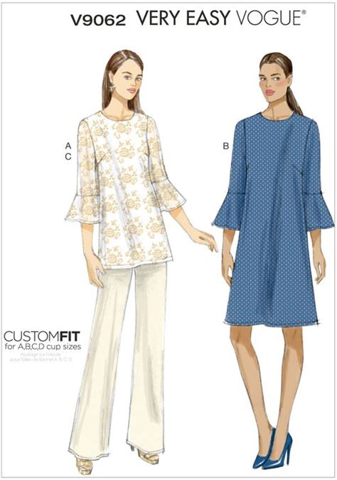 Misses Tunic Dress And Trousers Vogue Pattern Vogue Patterns