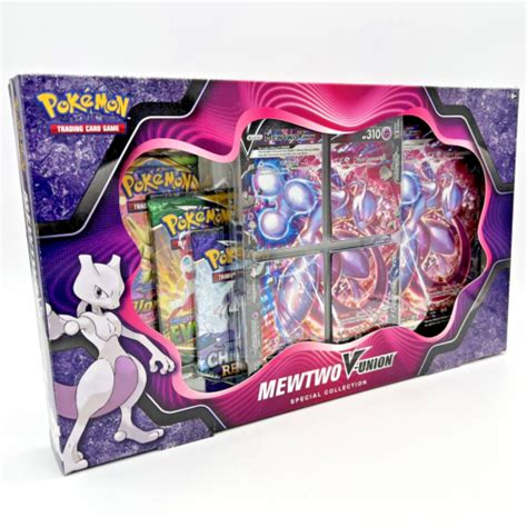 Pokémon TCG MEWTWO V UNION Special Collection Box FACTORY SEALED eBay