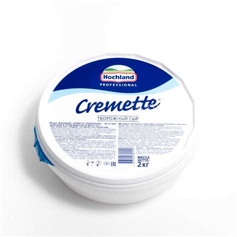 Сыр Hochland professional Cremette, творожный сыр 65%, 2 кг - купить в ...