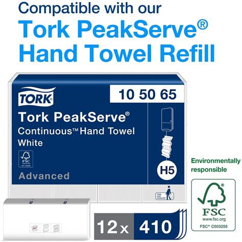 Tork PeakServe Continuous Paper Hand Towel Dispenser Black H5