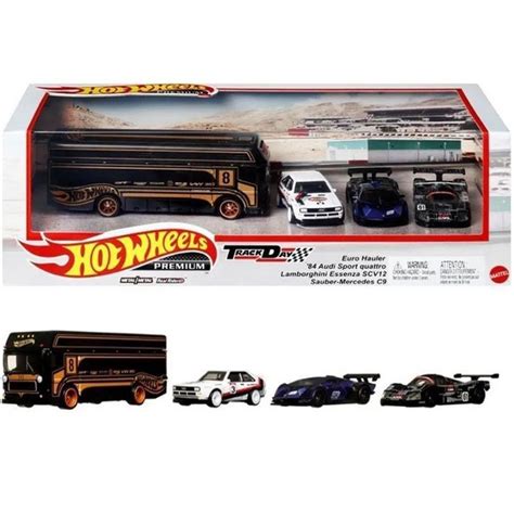 Подарочный набор Hot Wheels Premium Хот Вилс Euro Hauler 4 шт купить с доставкой по выгодным