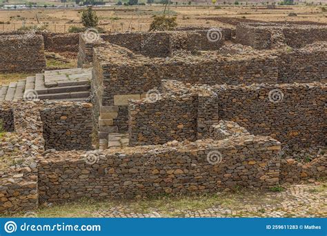 Dungur Queen Of Sheba Palace Ruins In Axum Ethiop Stock Image