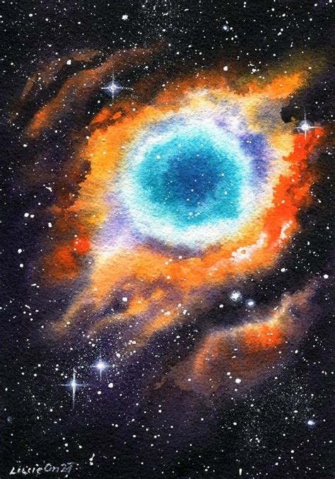 Helix Nebula By Lucieon Rimaginarystarscapes