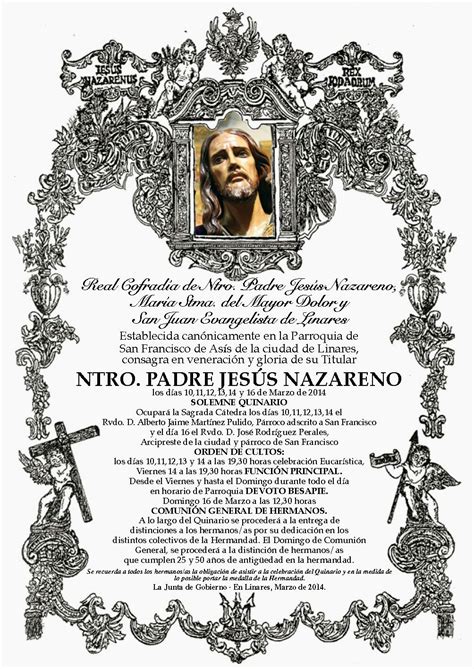 Ja N Huele A Incienso Cultos En Honor A Nuestro Padre Jes S Nazareno