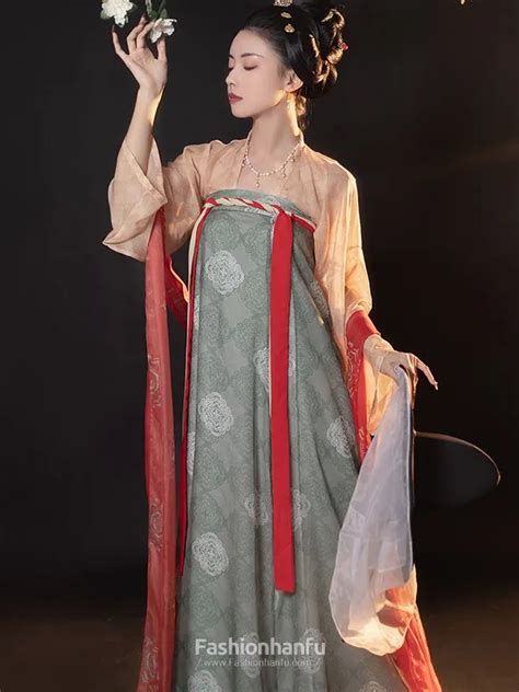 Fashion Hanfu Chinese Tang Dynasty Hanfu Dress Qixiong Ruqun Female