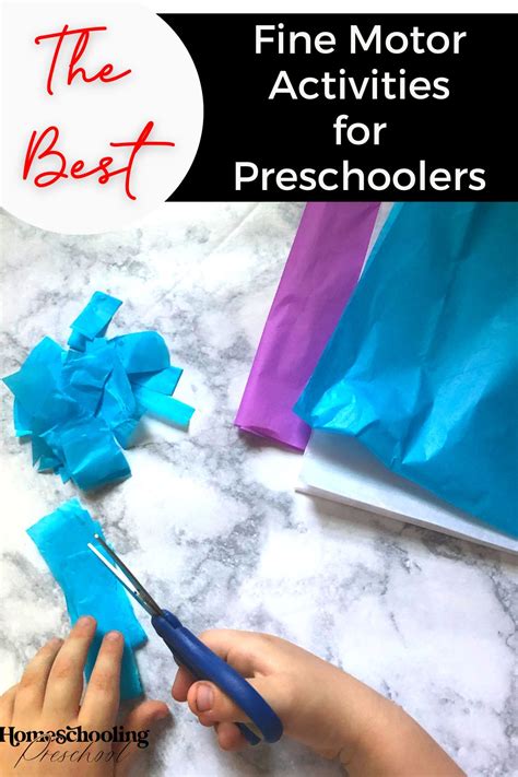 The Best Fine Motor Activities For Preschoolers Homeschooling Preschool