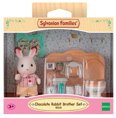 5015 Sylvanian Families Fratello Coniglio Cioccolato Con Bagno Full Toys