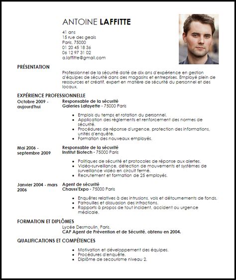 Exemple De Cv Responsable De La Sécurité Exemples And Modèles De Cv