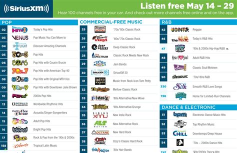 Sirius Xm Channel List Printable - Printable Word Searches