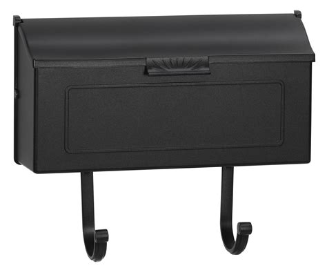 Classic Cast Aluminum Wall Mount Mailbox Black