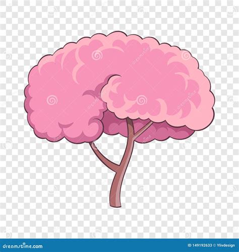 Icono Del Rbol De Sakura Estilo De La Historieta Ilustraci N Del