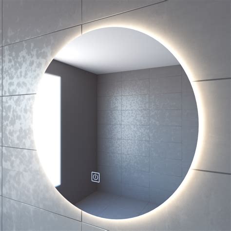 Adema Circle Badkamerspiegel Rond Diameter 80cm Met Indirecte Led