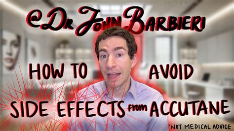 How To Avoid Side Effects From Accutane Isotretinoin Dermatologist