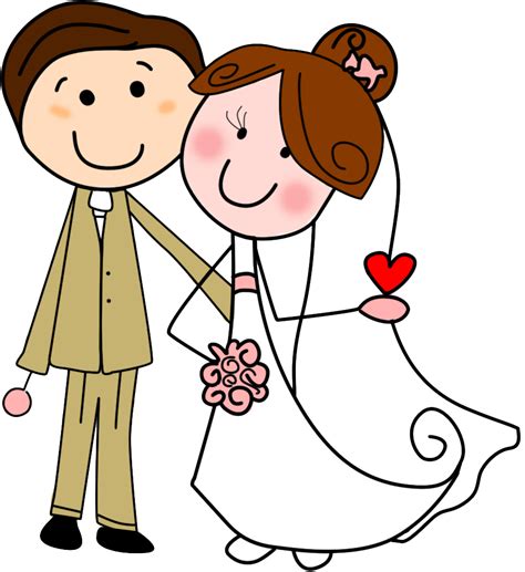 Dibujos Clipart Digi Stamps Wedding Novios Boda Novios