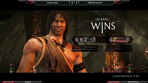 Kombat Mondays Forever Elite Dualist Liu Kang Vs C Wize Gemini