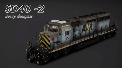 Sd40 2 Tsw2 Ps4 Awvr On Livery Designer Time Elapse Youtube