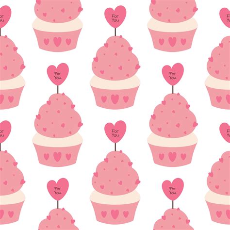 Download Delicious Pink Cupcakes Perfectly Arranged Wallpaper