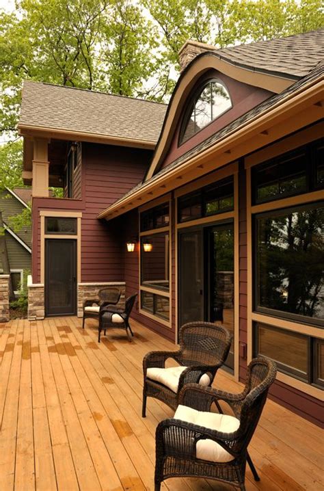 Home Exterior Burgundy Siding Tan Trim Brown House Exterior Red House Exterior Exterior